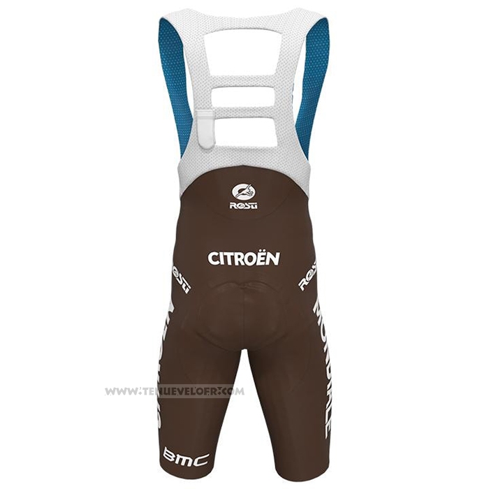 2021 Maillot Cyclisme Ag2r La Mondiale Blanc Manches Courtes et Cuissard